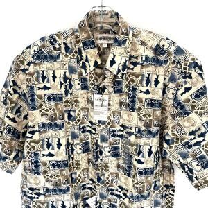 Vintage Campia cotton Hawaiian men’s button front shirt